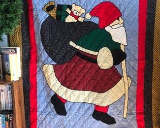 Santa quilt wall hanging 