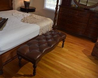 Stanley Furniture Leather Bench