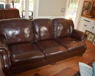 Bassett Leather Hamilton Sofa