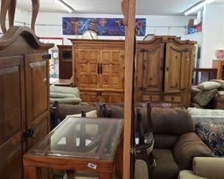 Sofas and armoires