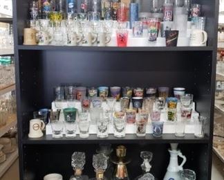 shot glasses and bar ware