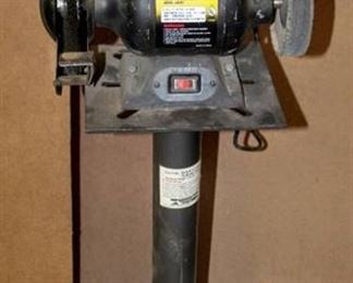 Collins Quality 8" Bench Grinder with Light on Pedestal Stand, 3/4 HP Model: TG14068