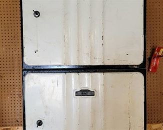 (2) Vintage Industrial Sanilok Meat Lockers with Number Plates