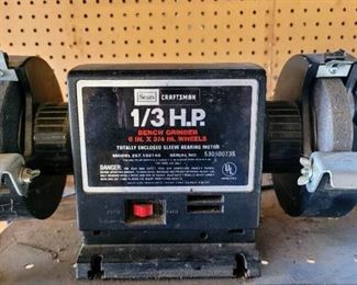 Sears Craftsman 1/3 HP 6 in. Bench Grinder