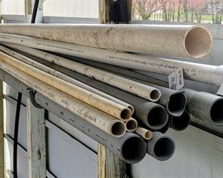 Lot of Long PVC Pipes - Longest Pipe is 119 in.