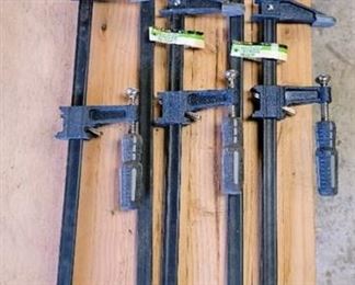(5) Pittsburgh Quick Release Bar Clamps 18" and 24"