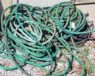 Lot of Garden Hoses and Soaker Hoses