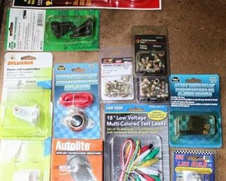 Assorted Packages of Automotive Accessories/Parts, Cen-Tech, Autolite, Performance Tool, WOLO, NAPA, LYNX and more!