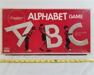 Vintage Alphabet Game By Scrabble.