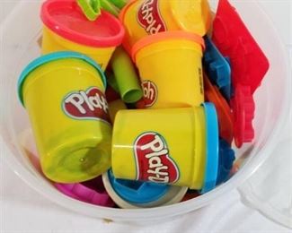Large Lot of Play-Doh and Tons of Stamping Cutters. Play-Doh Still Good.