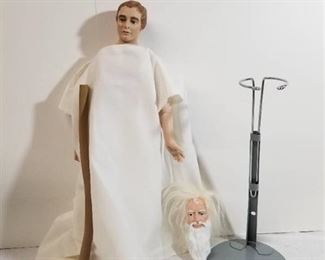 Father Time-Marcus. Made by Susan Dunham 1998 for United Federation of Dolls Club in Chicago 2000.