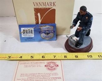 First Edition Vanmark Blue Hats Bravery. Looking For Fingerprints