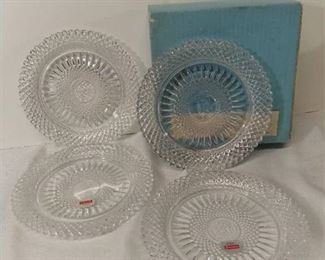 Lot of 4 AVON Exclusive Lead Crystal from Avons 92nd Anniversary Prize Program with Original Box