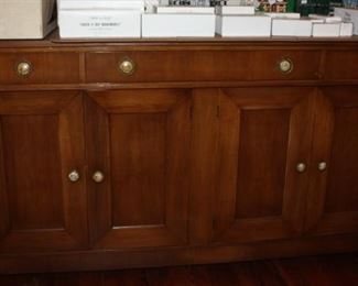 Mid Century Sideboard with slide out drawers in lower section