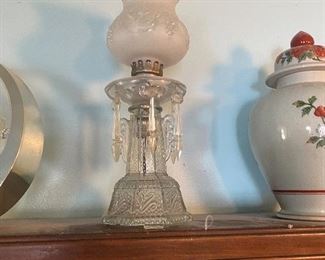 Small glass boudoir lamp 