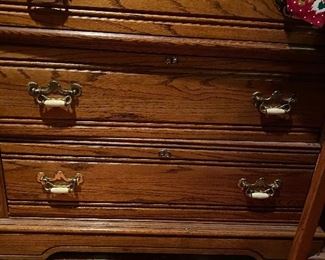 Oak vintage antique dresser 