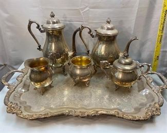 SHERIDAN Vintage Silver Plate Tea Coffee Service Set 6 Pieces