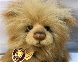 Fluffy CHARLIE BEARS Gold Dust Jointed Teddy Bear Plush