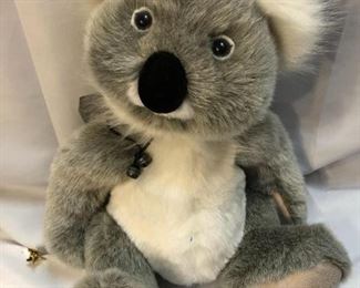 Charlie Bears Gray Koala Bear KORKY Jointed Plush Stuffed Animal