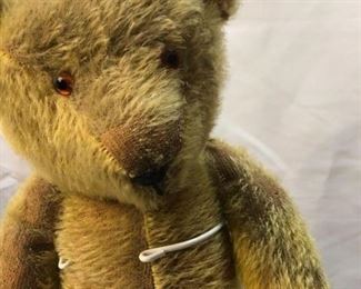 Vintage Light Brown Mohair Jointed Teddy Bear Plush