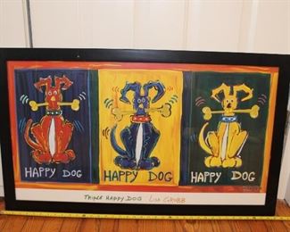 Lisa Grubb - Triple Happy Dog Print