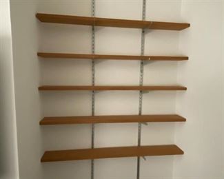 Mid Century Floating Wall Shelving Unit $75