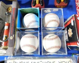 Signed baseballs