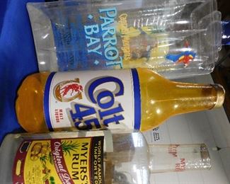 Blow up bottle floats