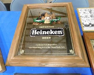 Heineken beer mirror