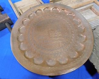 Copper metal tray