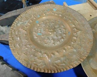 Copper metal tray art