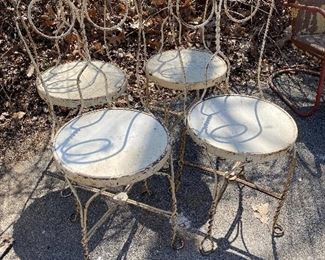 Cafe wire chairs