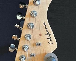 CARLOS SANTANA Signed California Guitar in High Gloss Shadow Box Display Case