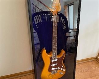 ROGER WATERS Autographed Squier by Fender Stratocaster - In High Gloss Shadow Box Display