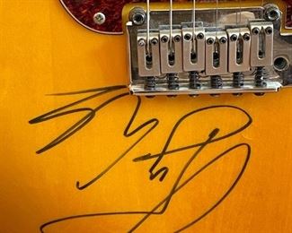 ROGER WATERS Autographed Squier by Fender Stratocaster - In High Gloss Shadow Box Display