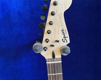 JIMMY BUFFETT Autographed Squier by Fender Bullet Strat - In Black Gloss Display Shadow Box