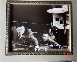 Framed "The Hustler" with Signed Insert - Signed by JACKIE GLEASON And PAUL NEWMAN