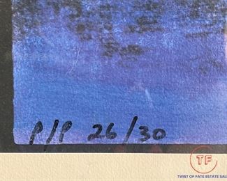 Eric Clapton "Let It Rain" Limited Edition Printer's Proof Lithograph by CARL STUDNA