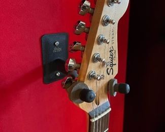 EAGLES Autographed Squier by Fender Strat - DON HENLEY, GLEN FREY, JOE WALSH, And TIMOTHY B SCHMIT - In Black Gloss Shadow Display Box