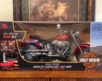 HARLEY DAVIDSON Remote Control Fat Boy Motorcycle NEW IN BOX