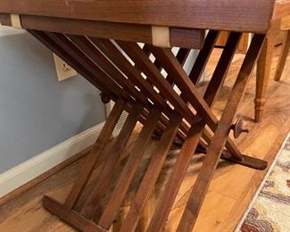 DREXEL "X" BASE CAMPAIGN FOLDING TRAY TABLE By Stewart Macdougall