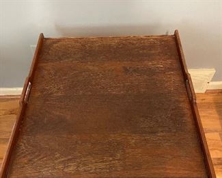 DREXEL "X" BASE CAMPAIGN FOLDING TRAY TABLE By Stewart Macdougall