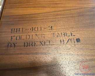 DREXEL "X" BASE CAMPAIGN FOLDING TRAY TABLE By Stewart Macdougall