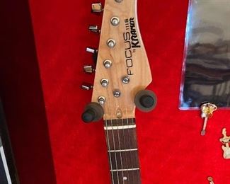 ERIC CLAPTON Autographed Focus 111S by Kramer in High Gloss Shadow Box Display