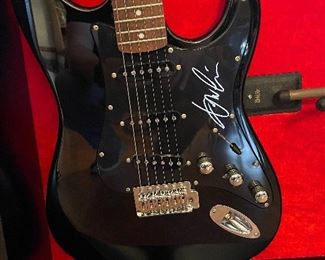 ERIC CLAPTON Autographed Focus 111S by Kramer in High Gloss Shadow Box Display