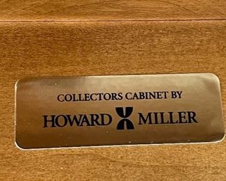 HOWARD MILLER Locking “Collector’s Cabinet”