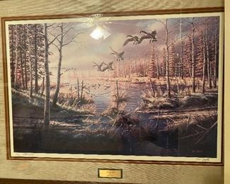 SIgned numbered Geese Print 