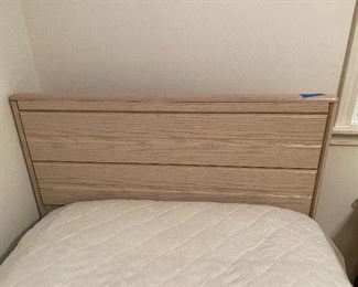 Twin Size Oak Headboards and mattress (there is a pair )