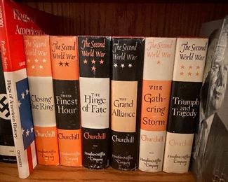 More books Churchill with dust covers 