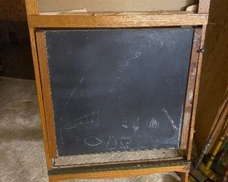 ANtique Educational Chalkboard 